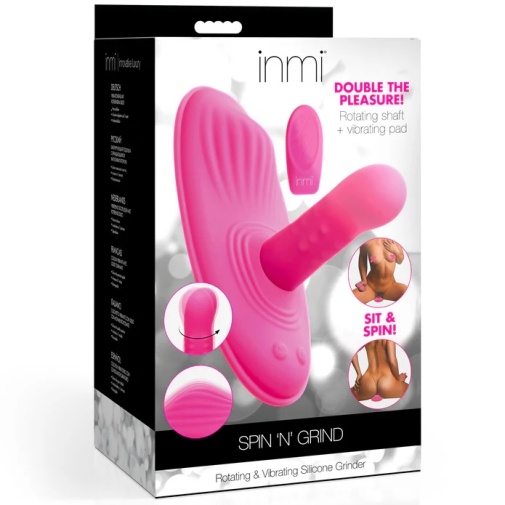 Inmi - Spin 'N' Grind Rotating Vibrator - Pink 照片