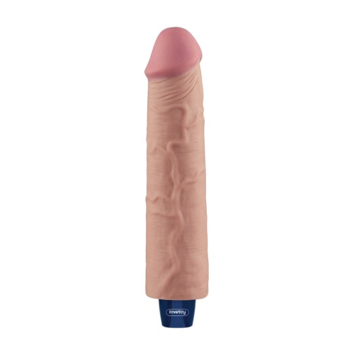 Lovetoy - 9.5" Real Softee Vibro Dildo - Flesh photo