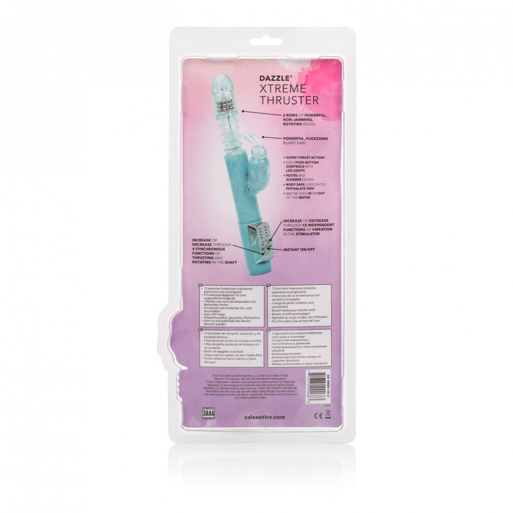 Bring thrilling fantasies to life this powerful vibrating ma... CEN - Dazzle Xtreme Thruster - Blue photo-9