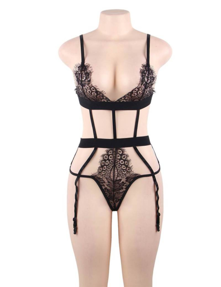 Ohyeah - Love Affair Teddy - Black - XL photo