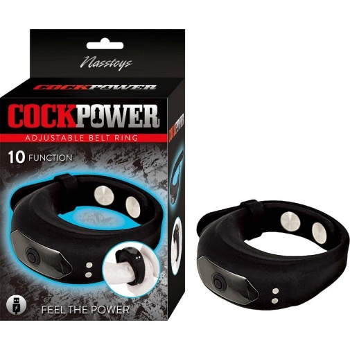 Nasstoys - Cock Power Adjustable Vibro Ring - Black photo