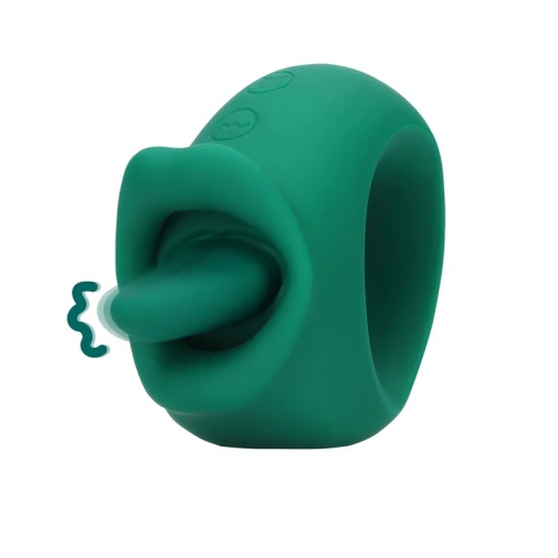 Loveline - Licking Vibro Clit Stimulator - Green 照片