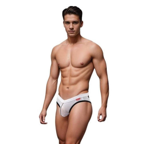 Envy - Sport Mesh Jock - White/Black - M/L photo