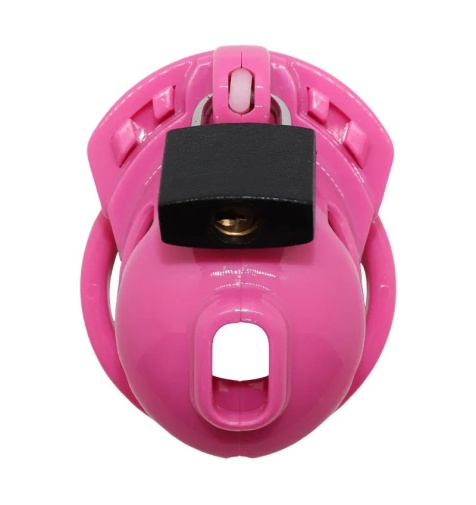 Locked in Lust - Vice Micro Chasity Cage - Pink photo