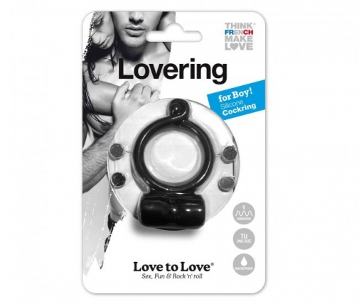 Love to Love - Lovering 震動環 - 黑色 照片