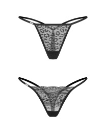 Obsessive - Clara Thong 2pcs - Black - S/M 照片