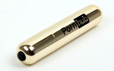 Pornhub - 充电式震动子弹 - 金色 照片
