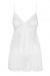 Obsessive - Favoritta 连衣裙和丁字裤 - 白色 - L/XL 照片-5