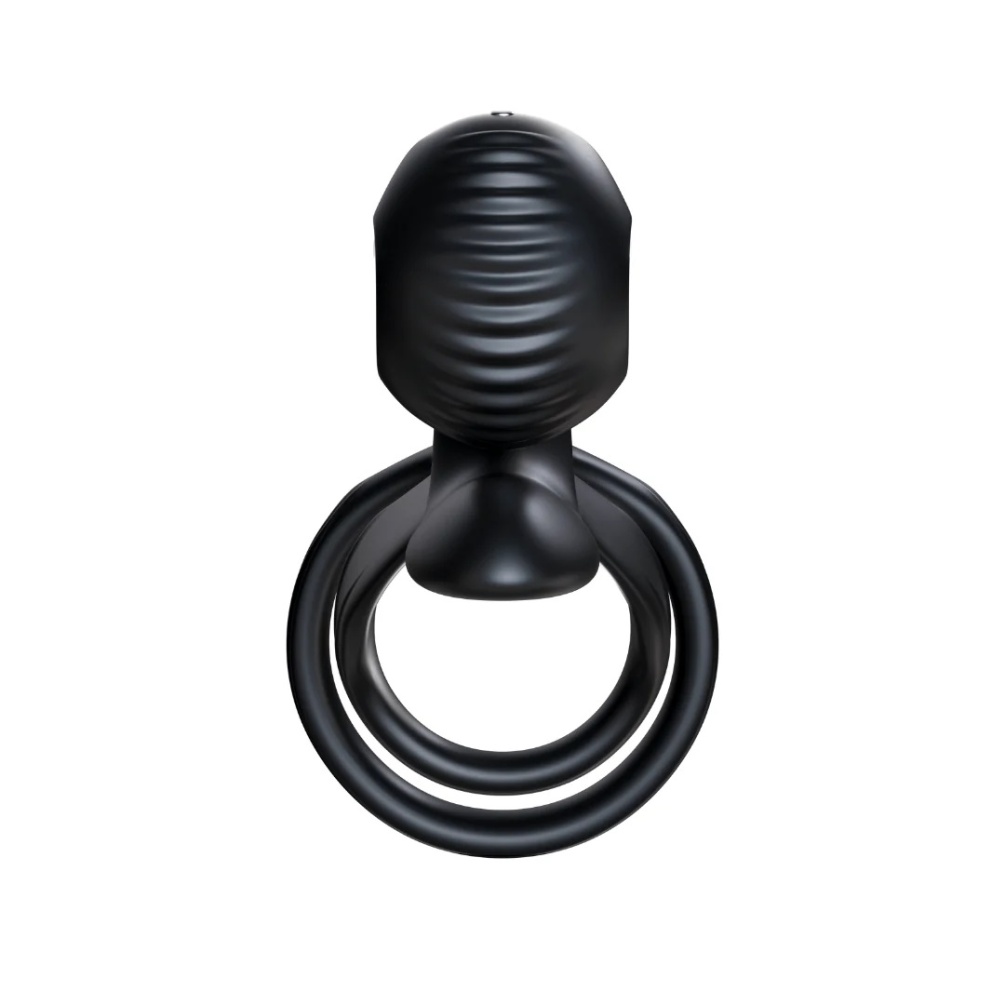 Delve into the sensation as synchro-stimulation targets the ... SVibe - Snail Jovi Couples Ring - Black photo-5