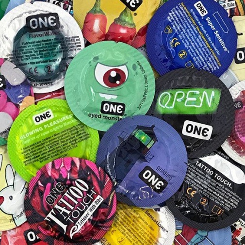 One Condoms - 混合乐趣装 1片装 照片