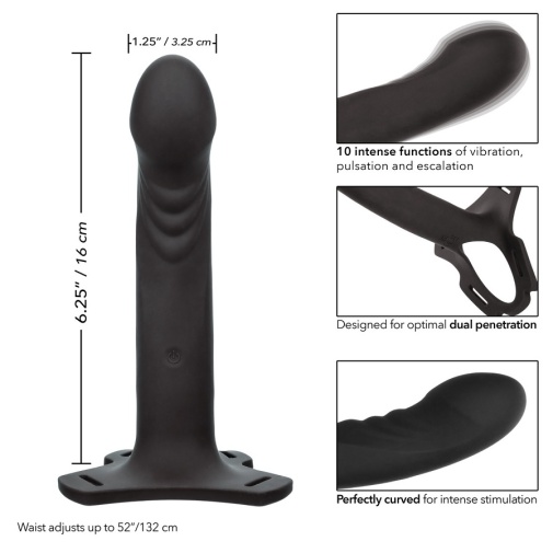 CEN - Boundless Multi-Purpose Vibro Strap-On - Black photo