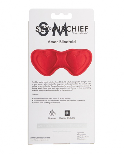 Sex&Mischief - Amor Blindfold - Red photo
