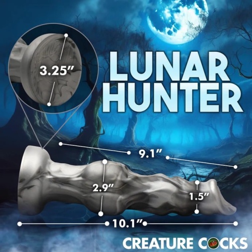 Creature Cocks - Night Prowler Dildo L - Grey photo