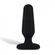 Hustler - Seamless Silicone Butt Plug 3″ - Black photo