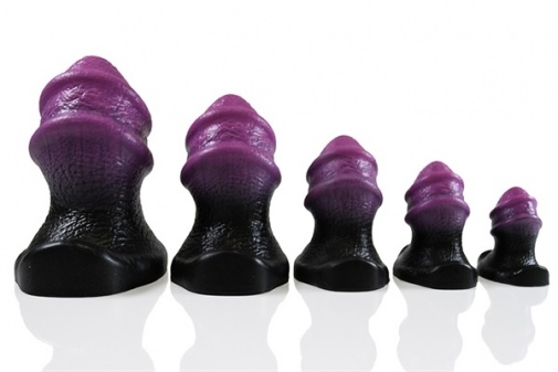HellHound - Sphinx Buttplug - Black Purple - XS photo