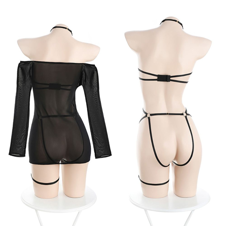 Costume Garden - GB-716 穿戴式束帶 附網狀長袖外衣及單邊吊襪帶 照片
