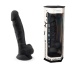 Silexpan - 7'' Dual Destiny Premium Silicone Dildo w/Balls - Black photo-5