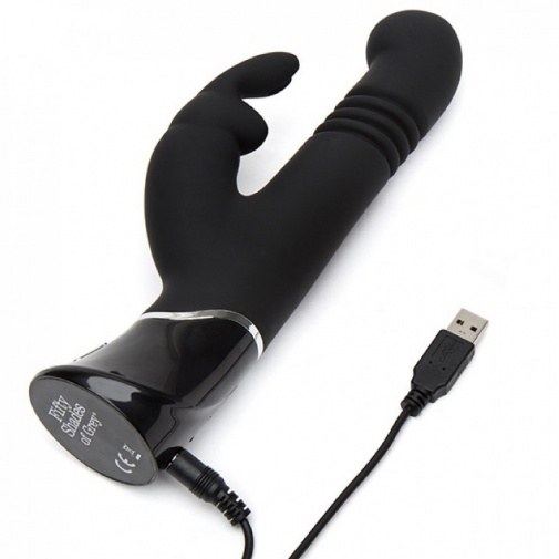 Fifty Shades of Grey - Greedy Girl G-Spot Thrusting Rabbit Vibrator - Black photo