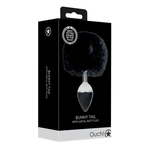 Ouch - Bunny Tail Plug - Black photo