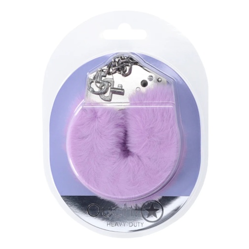 Ouch - Heavy-Duty Fluffy Hand Cuffs - Lavender 照片