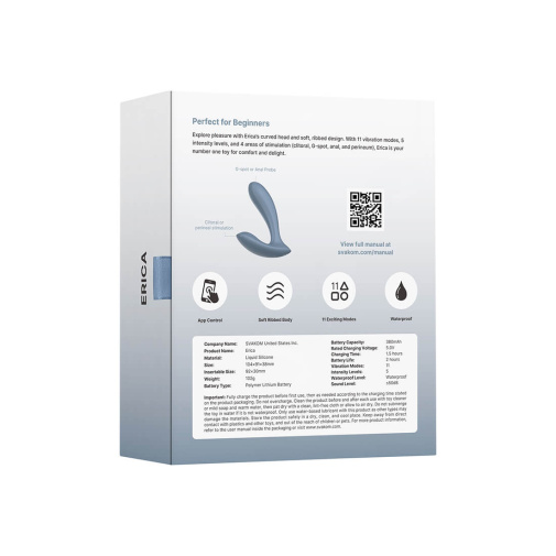 SVAKOM - Erica APP Wearable Vibrator - Dusty Blue photo