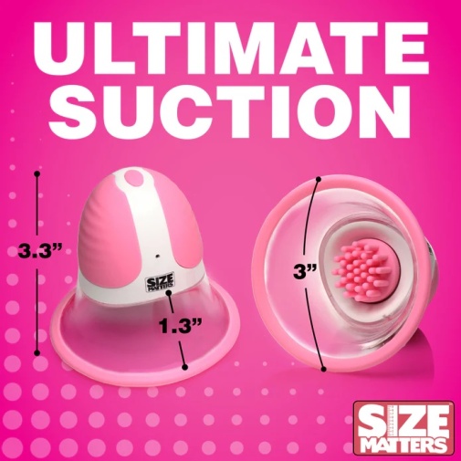 Size Matters - 10X Rotating Nipple Suckers - Pink photo