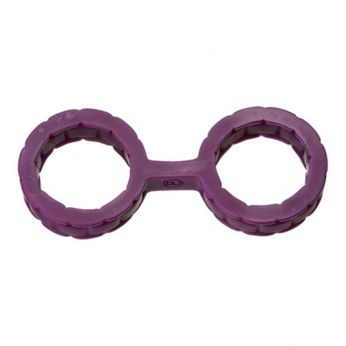 Doc Johnson - 矽膠束縛銬 細碼 - 紫色 照片