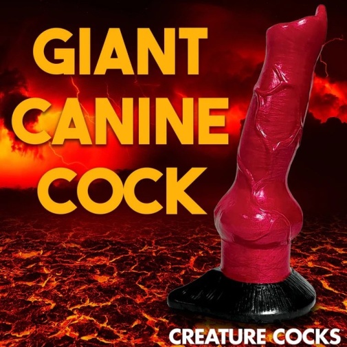 Creature Cocks - 地獄獵犬假陽具 - 紅色 照片