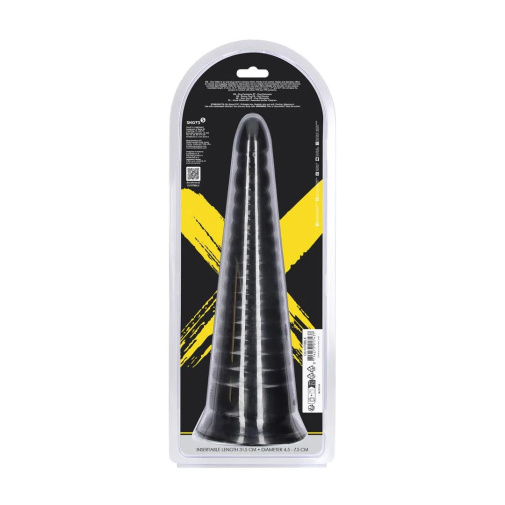 Ouch - Twisted Vortex Anal Plug - Black photo