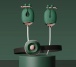Qingnan - Vibro Nipple Clamps Set #2 - Green photo-3