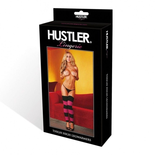 Hustler - Leg Warmer - Pink-Black photo