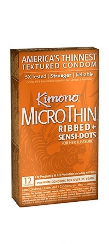 Microthin Ribbed + Sensi-Dots 12 安全套 照片