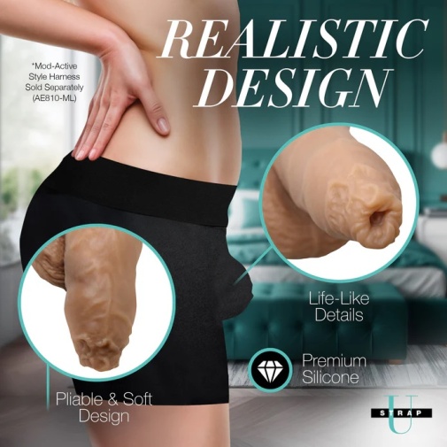 Strap U - 5.1" Uncut Packer Dildo - Medium photo
