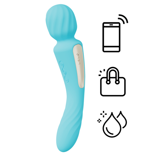 LELO - Switch 双头按摩棒震动器 - 水蓝 照片
