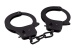 Nasstoys - Sinful Metal Hand Cuffs w Rope - Black photo-2