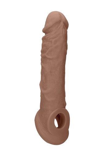 RealRock - Penis Sleeve 8" - Brown photo