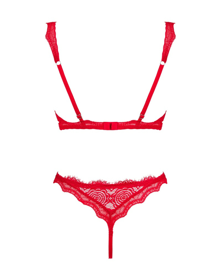 Obsessive - Bergamore 2pcs Set - Red - M/L photo