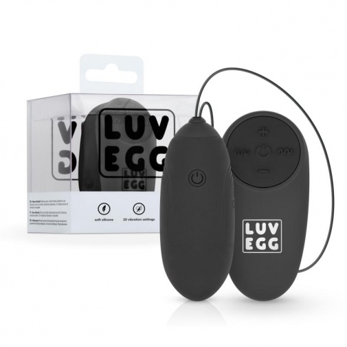 Luv Egg - Vibro Egg w Remote Control - Black photo