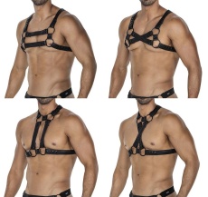 Cut4men - 4way Harness - Black photo