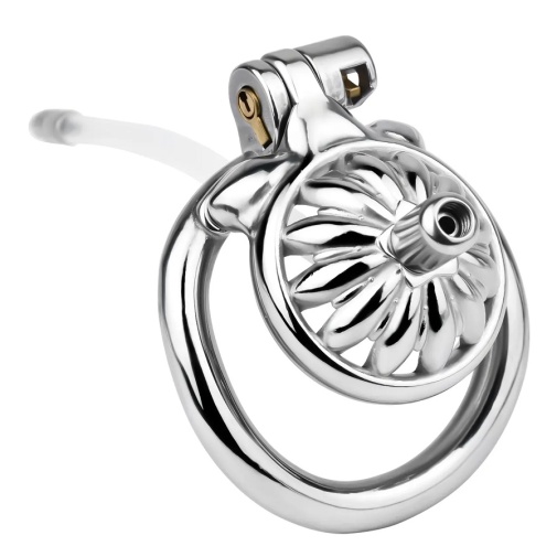 FAAK - Flower Chastity Cage w Metal Catheter 45mm 照片