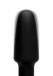 Master Series - Popper 7x Rechargeable Vibrating Silicone Anal Plug Large - Black photo-3