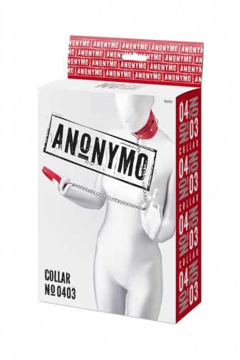 Anonymo - 颈圈连牵带 - 红色 照片