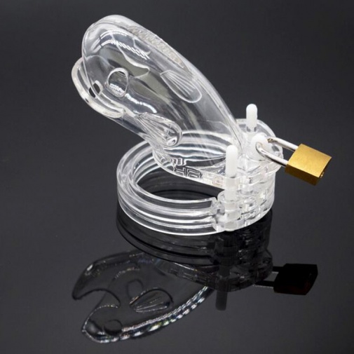 FAAK - Short Whale Chastity Cage - Clear photo