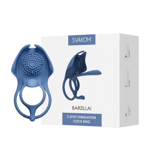 SVAKOM - Bassorah APP Cockring & Couple Vibrator - Blue 照片