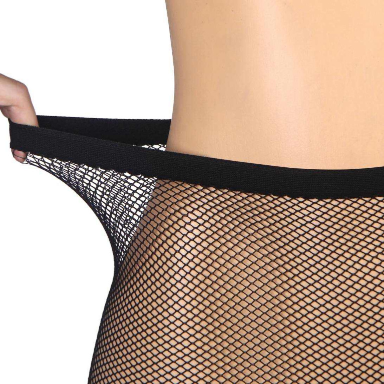 Ohyeah -  Mesh Crotchless Pantyhose - Black - L photo