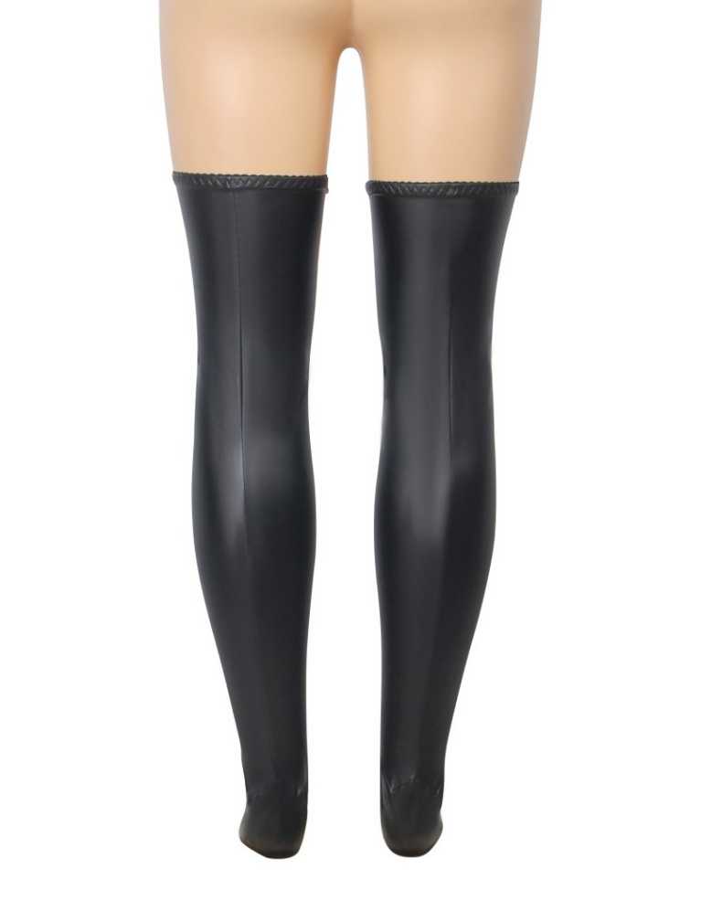 Ohyeah - Cross Straps Stockings - Black - L photo
