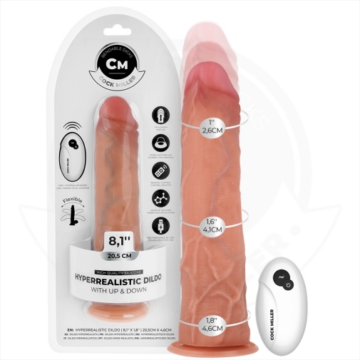 Cock Miller - 20.5cm Realistic Thrusting Dildo - Flesh photo