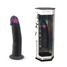 Silexpan - 6'' Dual Destiny Premium Silicone Dildo - Black photo