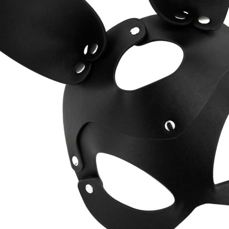 Coquette - Mask w Bunny Ears - Black photo