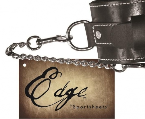 Sportsheets - Edge Leather Arm Restraints - Black photo